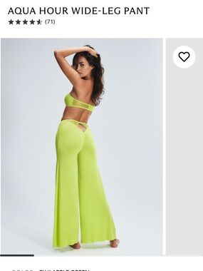 Savage X Fenty Neon Lime Wide-Leg Pant